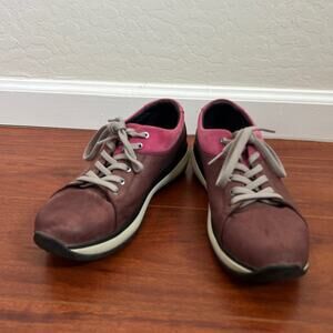 Joya Ortholite Athena Fig Pink Burgundy Athletic Walking Shoes Womens Sz 38